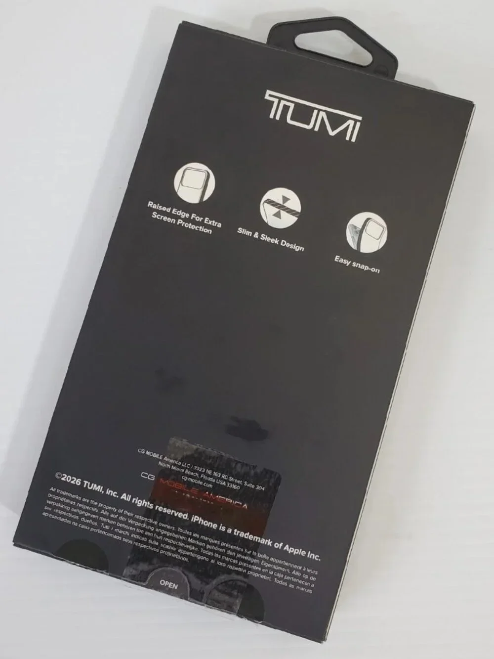 2026 TUMI MADE FOR iPHONE 17 CLEAR CASE COMPATIBLE MAG SAFE SYSTEM